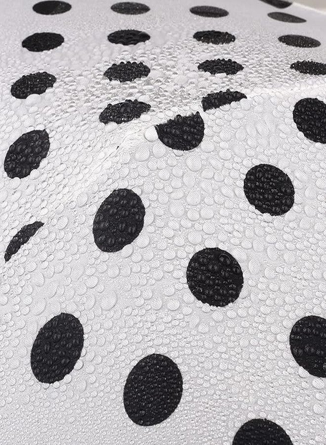 Portible مظلة شفافة محمولة منقطة، مظلة صيفية منقطة قابلة للطي للأطفال والكبار للمدرسة والجامعة والمكتب (عبوة من قطعة واحدة) - Image 5